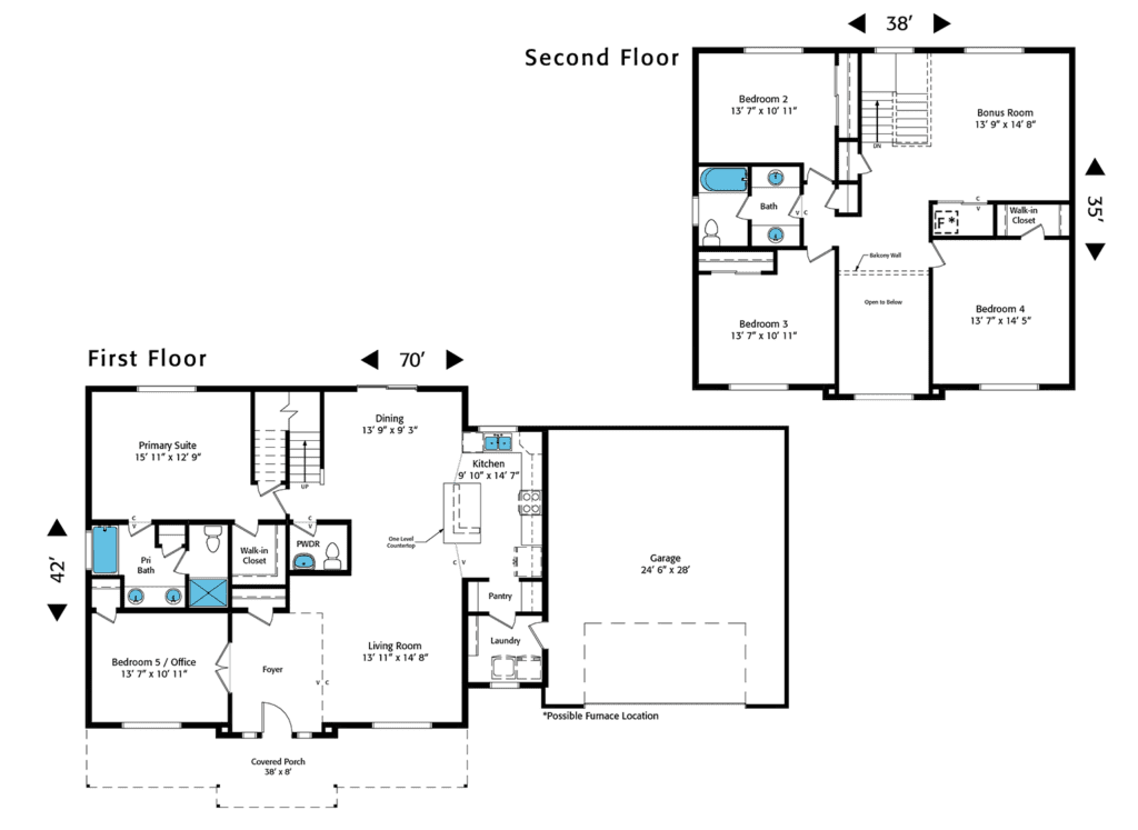 Home Plan 2700 floor layout.