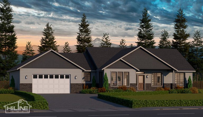 Home Plan 2318A optional elevation.