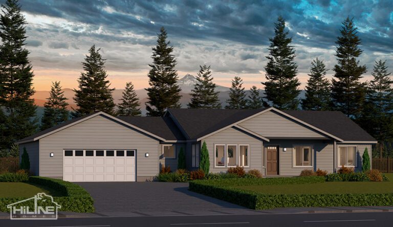 Home Plan 2318A standard elevation.