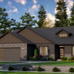 Home Plan 2147 enhanced elevation.