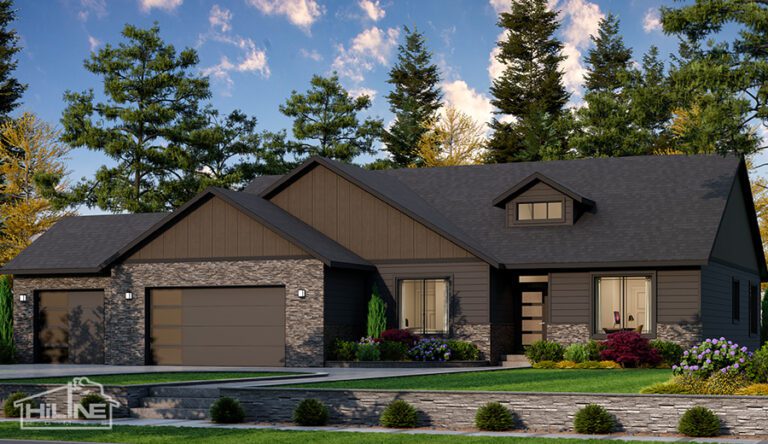 Home Plan 2147 enhanced elevation.