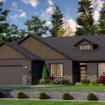 Home Plan 2147 optional elevation.