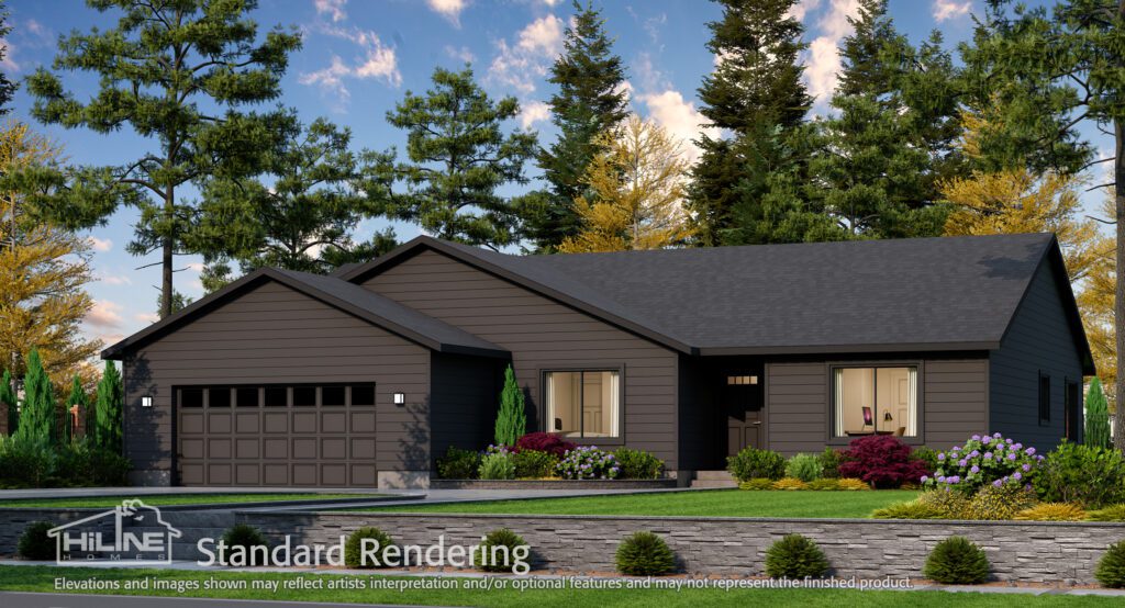 Home Plan 2147 standard elevation.