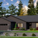 Home Plan 2147 standard elevation.