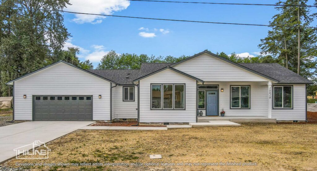 Home Plan 2318A front exterior.