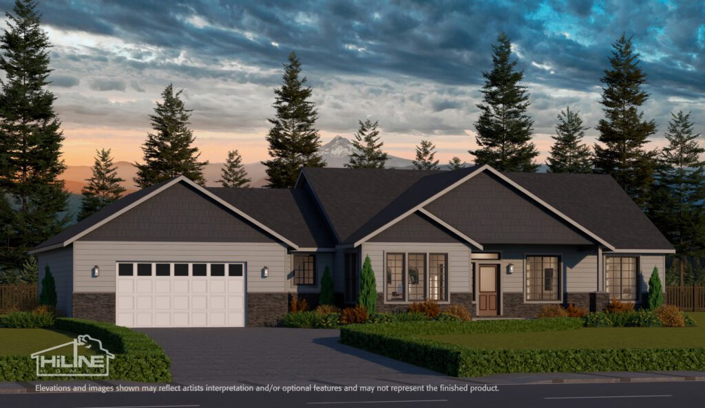 Home Plan 2318A optional elevation.