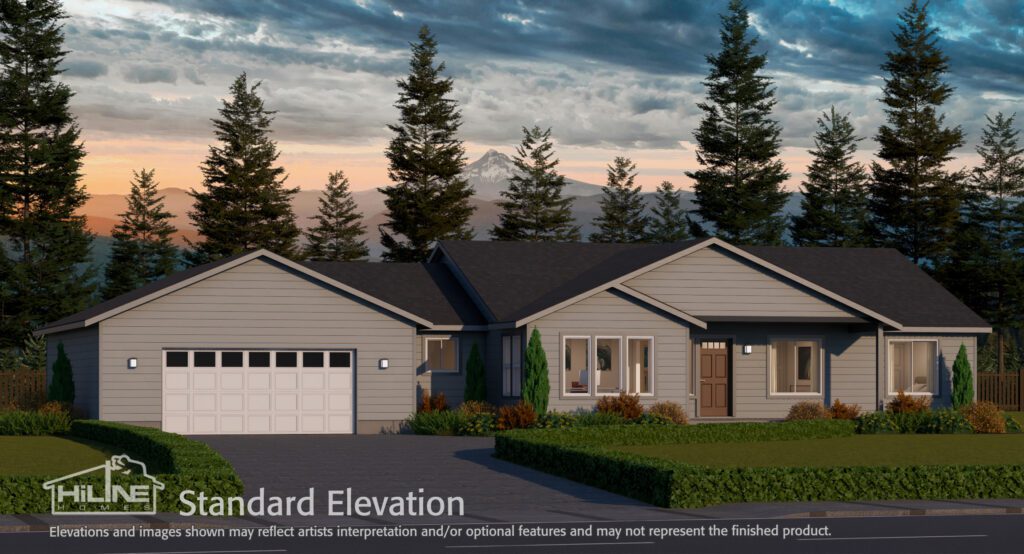 Home Plan 2318A standard elevation.
