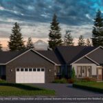 Home Plan 2318A enhanced elevation.