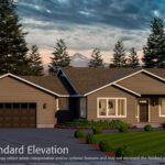 Home Plan 2494A Standard Elevation.
