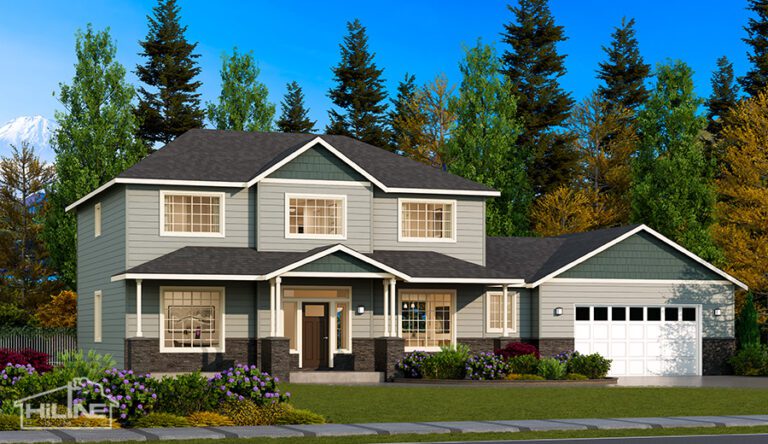 Home Plan 2700 enhanced elevation.