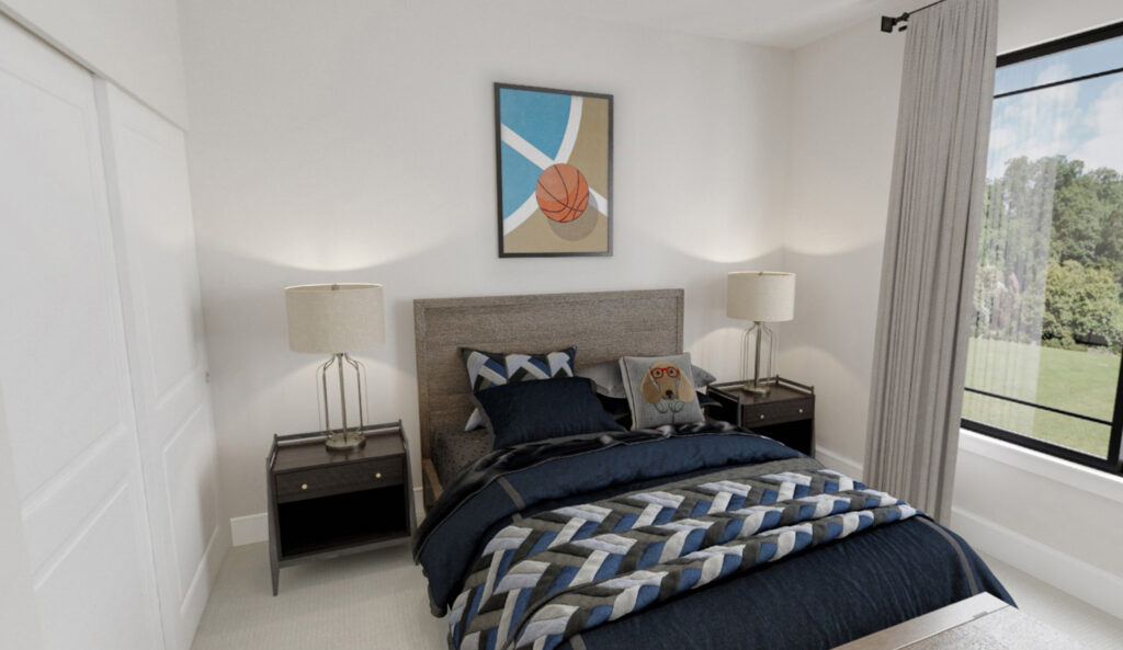 Home Plan 2147 bedroom 3.