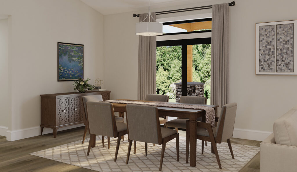Home Plan 2147 dining room.