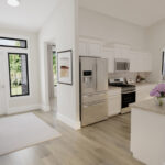 Home Plan 2147 entry and kitchen.