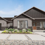 Home Plan 2147 front exterior with upgrades.