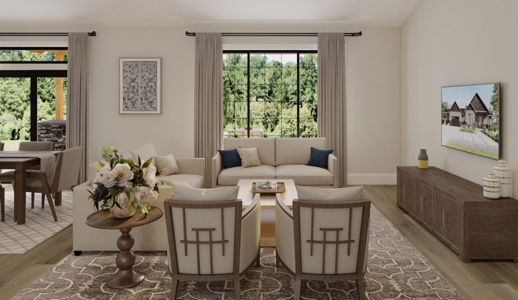 Home Plan 2147 great room.