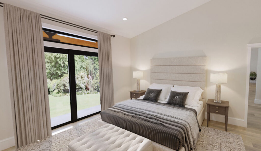 Home Plan 2147 primary suite.