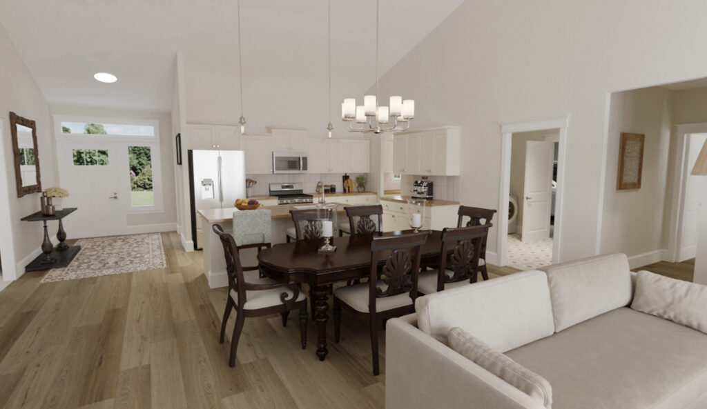 Home Plan 2494A dining room.