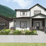 Home Plan 2700 exterior with upgraded options.