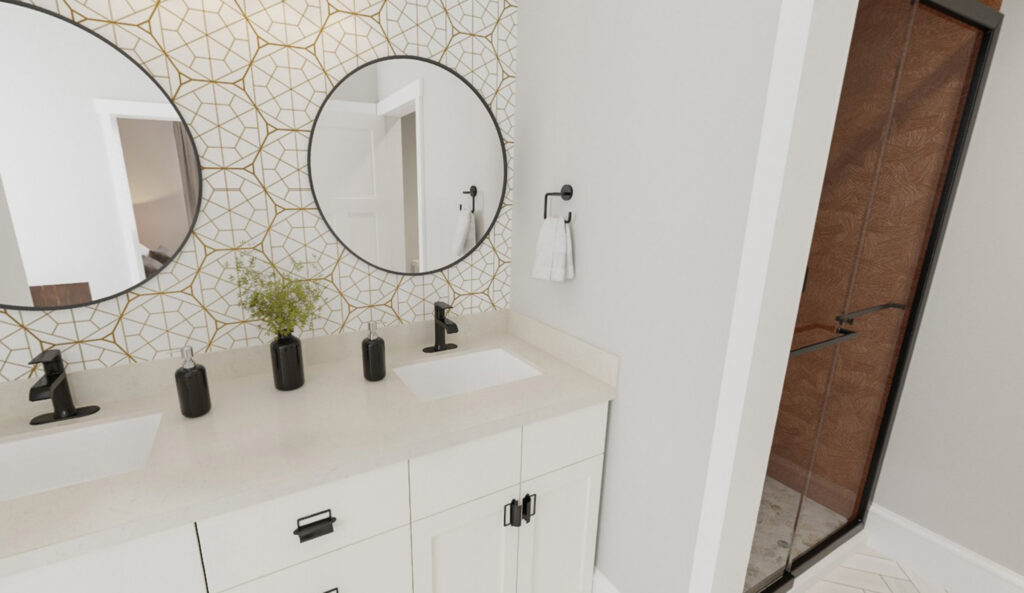 Home Plan 2700 primary bath.