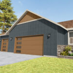 Home Plan 1793A exterior garage upgrades.