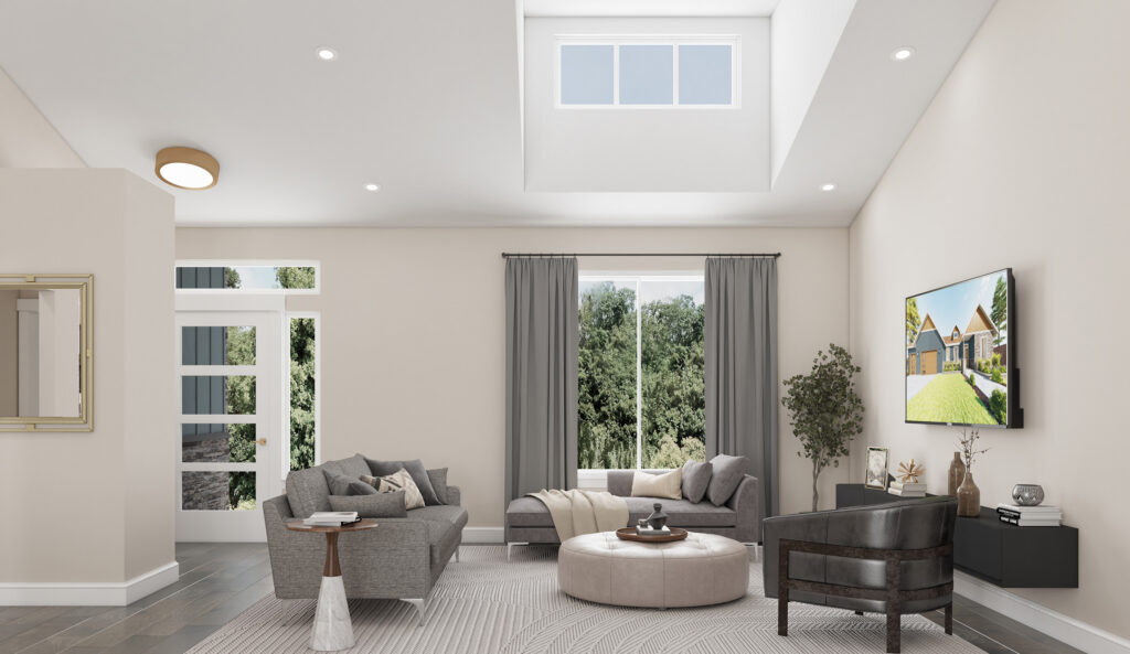 Home Plan 1793A great room.