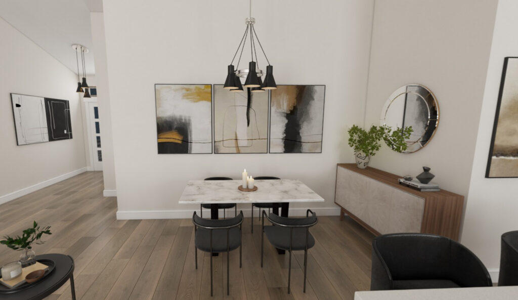 Home Plan 1793B dining room.