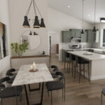 Home Plan 1793B dining and kitchen room.