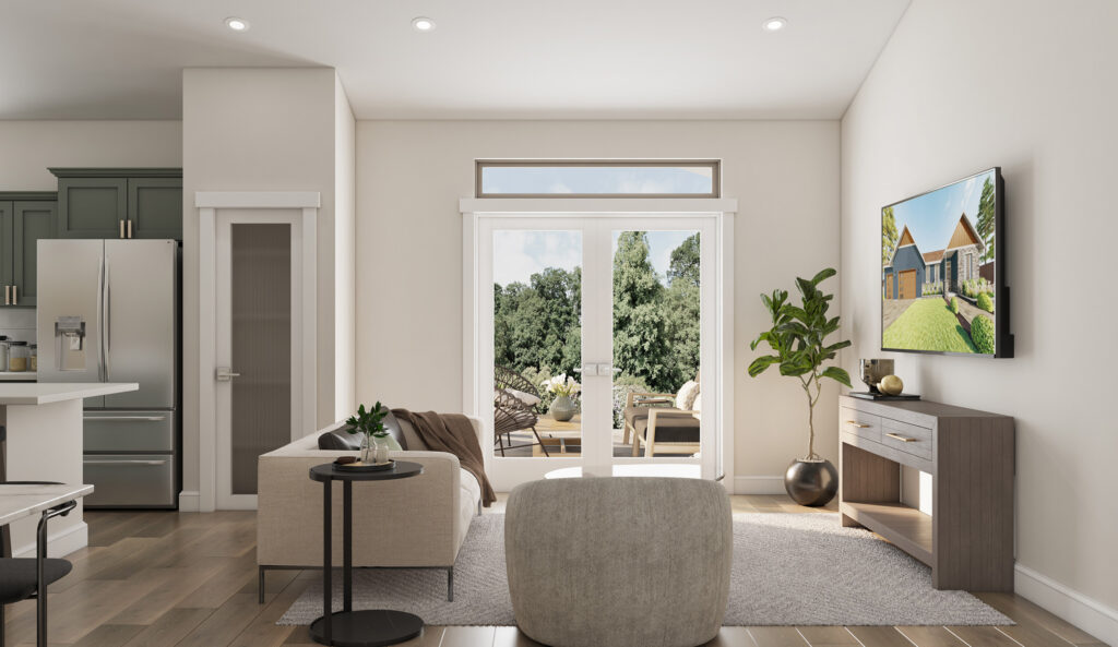 Home Plan 1793B great room.