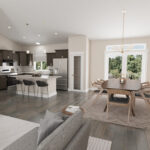 Home Plan 1793A kitchen and dining room.