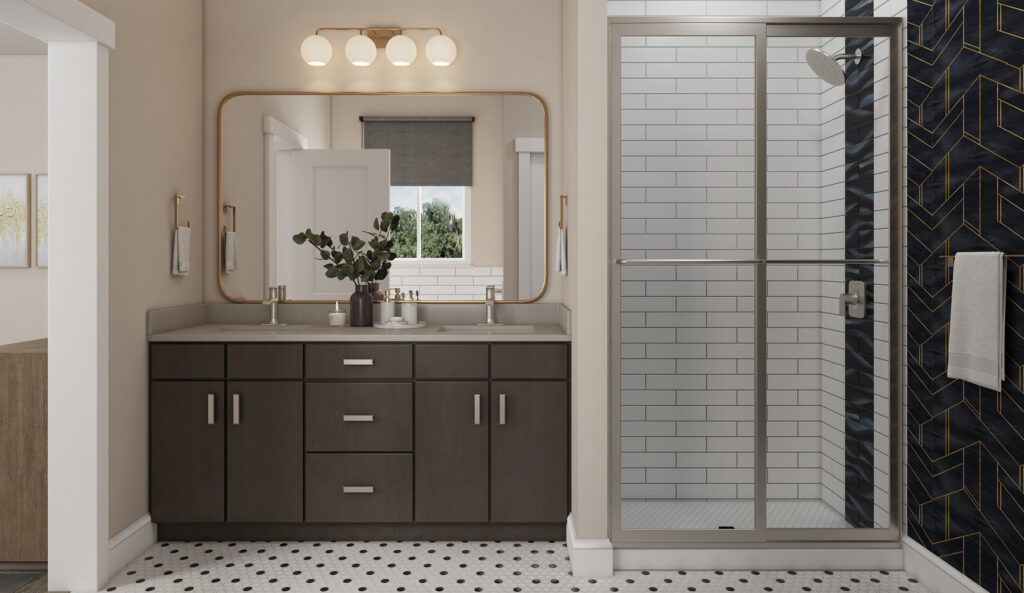 Home Plan 1793A primary bath.