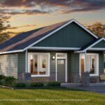Home Plan 800 exterior rendering.