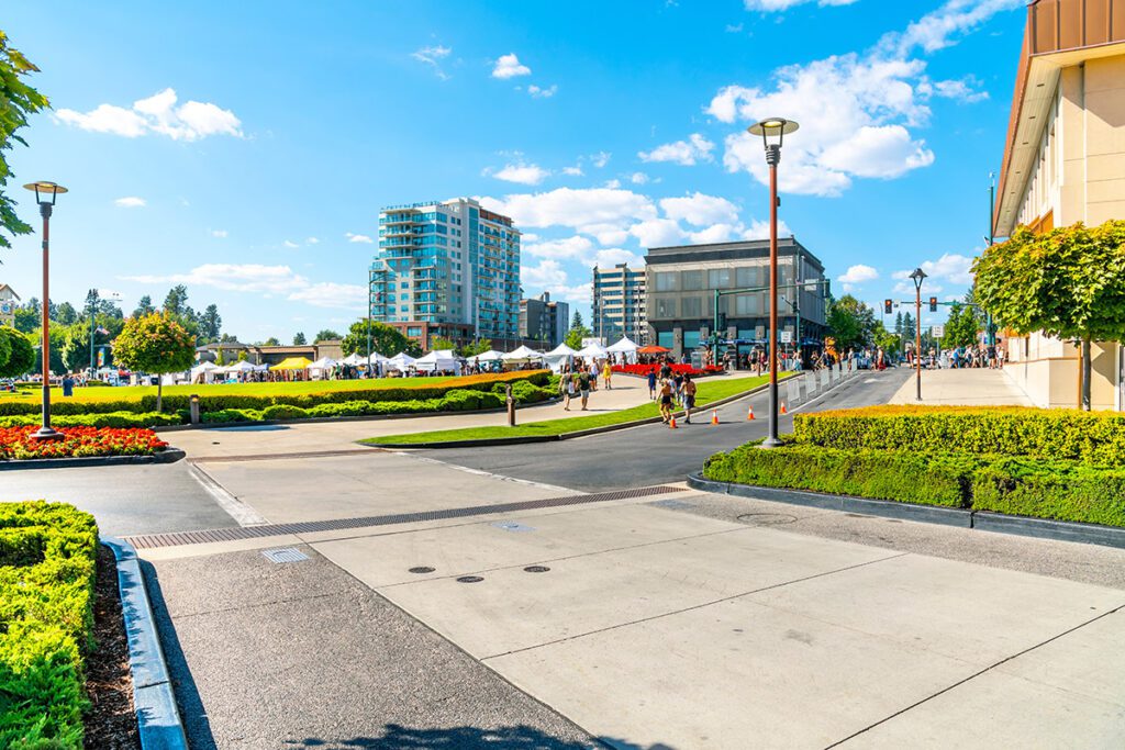 Street Fair in downtown Coeur d'Alene, Idaho.