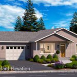 Home Plan 896 standard rendering.