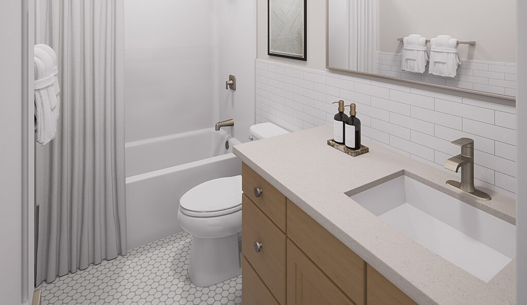 Home Plan 896 bathroom.