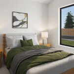 Home Plan 896 bedroom 2.