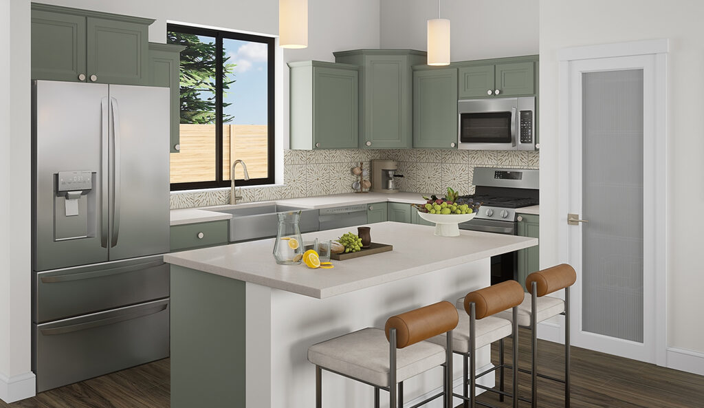 Home Plan 896 kitchen.