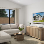 Home Plan 896 living room.