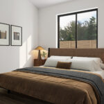 Home Plan 896 primary bedroom.