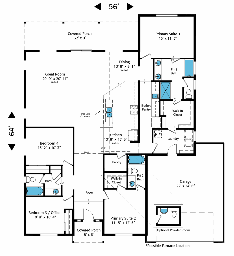 Home Plan 2139 floor plan.
