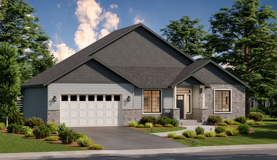 Home Plan 2319 optional elevation.