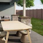 Home Plan 2319 outdoor living space.