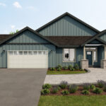 Home Plan 2319 front exterior with upgrades.