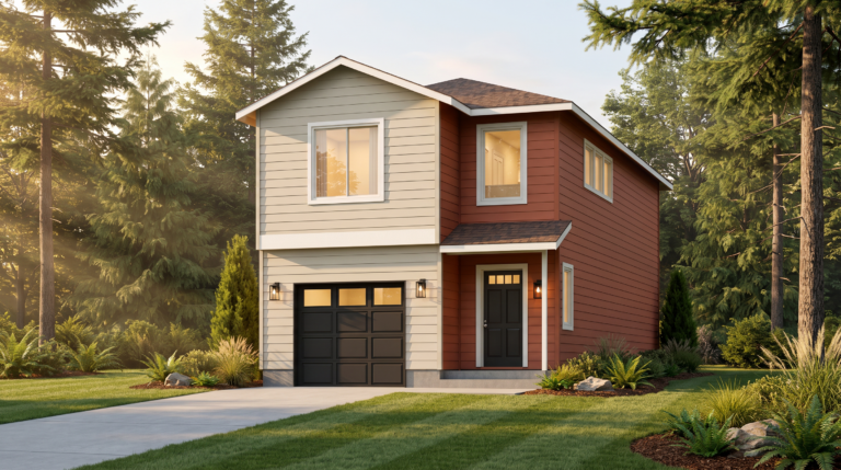 Home Plan 1438 standard exterior.